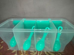 RILION Multipurpose Plastic 4 In 1 Masala Box