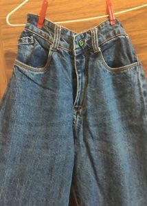 Blue Color Straight Fit Denim