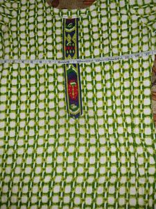 Green Checked Kurta