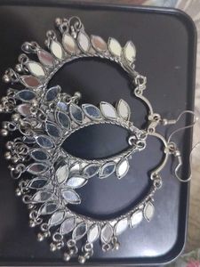 Mirrored Silver Earrings