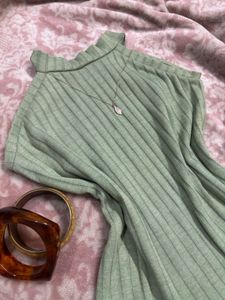 Sage Green Ribbed Top