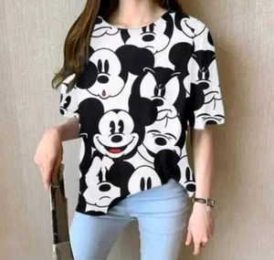 Oversized Black &amp; White Striped T-Shirt – Stylish