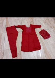 4 Churidhar Set With Long Dupatta