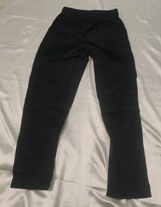 Black Cargo Style Joggers