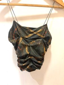 Beautiful Ruched Mesh Top