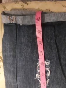 Jogger Style ripped Denims