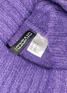 Purple Turtleneck Sweater