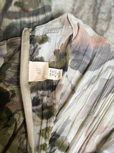 Abstract Print Midi Dress