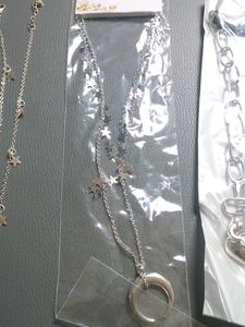 Silver Tone Necklace Set of4