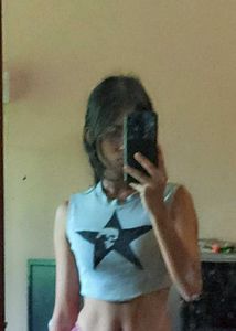 Skull Star Cropped Tank