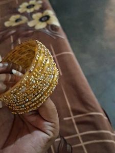 Gold Tone Bangle Set