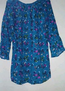 Flower Printed Free Sized Top!
