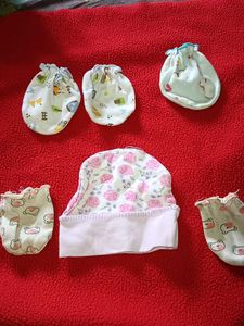 Baby Hat & Mitten Set