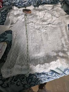 White Floral Lace Top