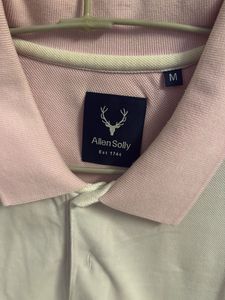 Allen Solly Pink &amp; White Polo Shirt