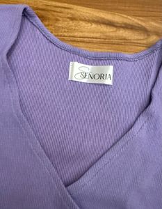 Lilac Ribbed Crop Top 💟