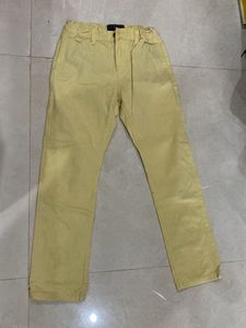 Lemon Yellow Casual Trousers
