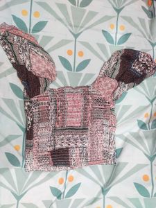 Boho Patchwork Crop Top