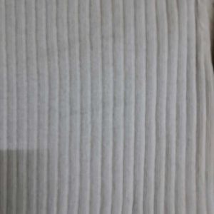 Cream Ribbed Knit Top