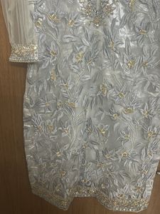 Silver Embroidery Kurta