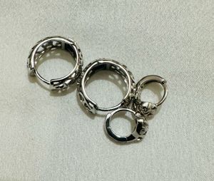 2 Silver Hoop Earrings Anti Tarnish