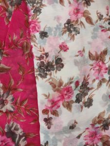 Women&#39;s Georgette Floral Print Saree