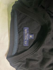 USPA Black Graphic Tee