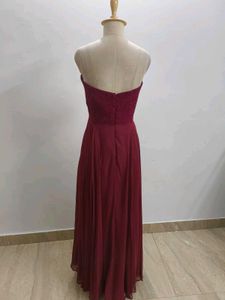 Elegant Maroon Maxi Dress