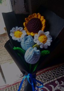 Crochet 🧶 Bouquet Of Multiple Flowers