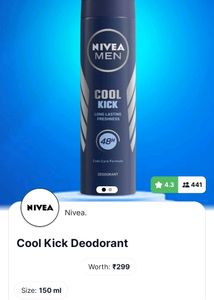 Nivea Man Cool Kick 48h Long Lasting Deodorant