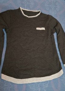 Stylish Black Knit Sweater