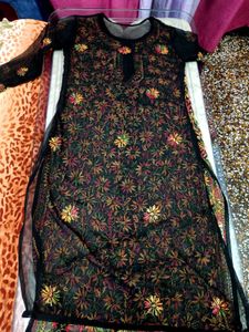 Chikankari Multicolour Kurta