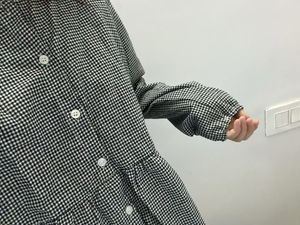 Cute Gingham Peplum Top