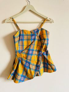 Plaid Cami Top