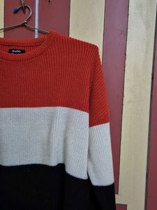 Color Block Knit Sweater