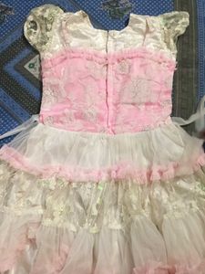 Pink &amp; White Dress