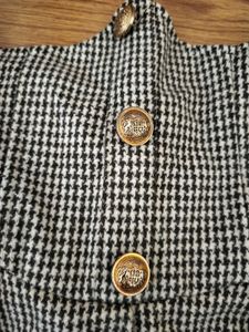 Checked High-Waisted Skirt