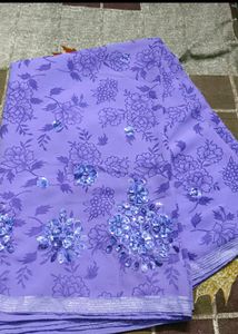 New Saree With Blouse Piece Attached