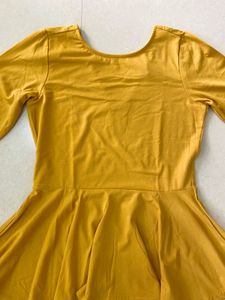 AND Yellow Peplum Top