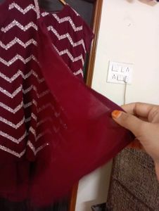 Maroon Kurta Set