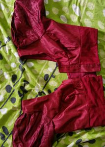 Marron Blouse With Lining