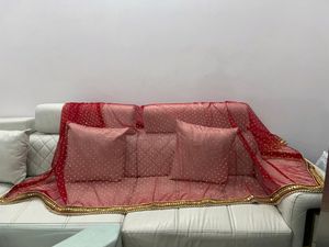 Heavy Red Chunni Dupatta