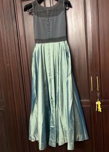 beautiful ethnic gown  with patch wor