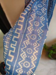 Blue Printed Dupatta/Stole