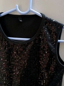 Sequin Sleeveless Top(FREE DELIVERY)