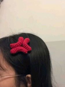 Handmade Crochet Angry Hair Clip