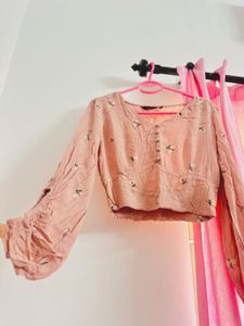 Floral Print Long Sleeve Top