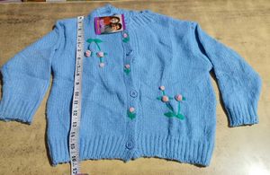 Cute Floral Embroidered Cardigan