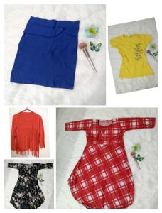 Combo Pack Dress, Skirt And Tshirt