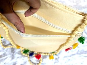 Peacock Embroidered Crossbody Bag